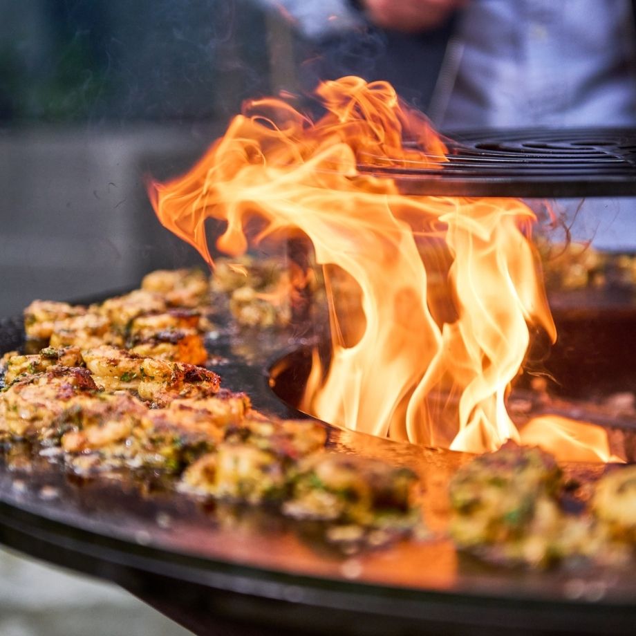 Hohe Feuerschale 75 aus Cortenstahl