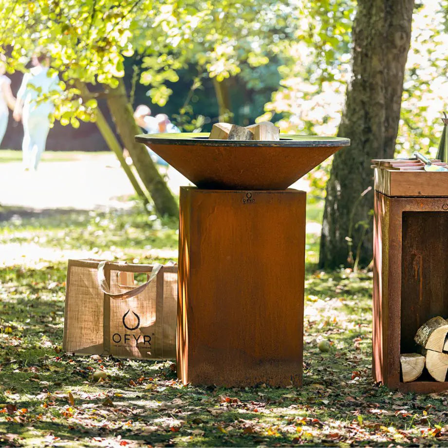 Classic corten 85 cm fire grill