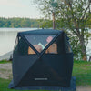 How to use a BAST sauna tent outdoors.